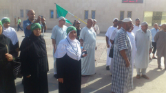 بالصور: حجاج مدينتي اللد والرملة يغادرون المدينة المنوّرة باتجاه البلاد